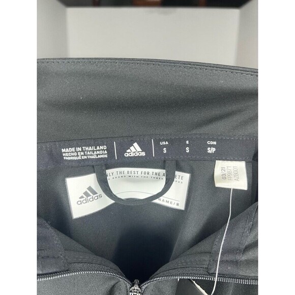 Adidas Performance Mens Size Small Long Sleeve 1/4 Zip Quarter Black White Golf - Picture 3 of 8